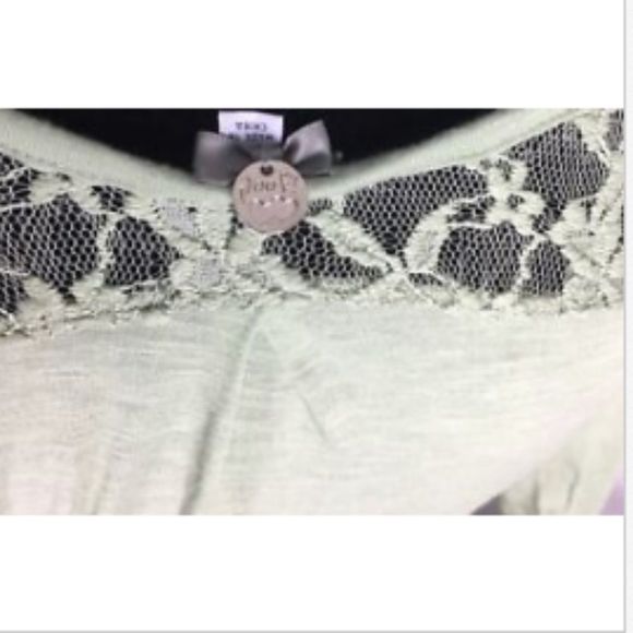 Poof Women's Top khaki Green Lace Layered Size Med - Picture 3 of 3